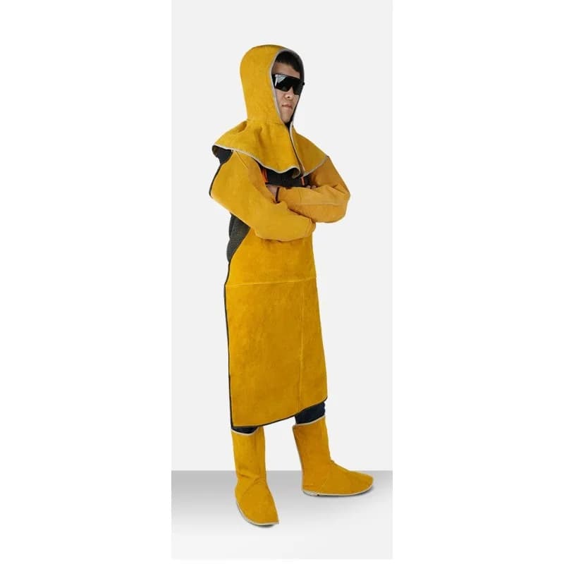 wear-resistant anti-scalding electric welding flame retardant protective clothing leather thermal insulation clothing