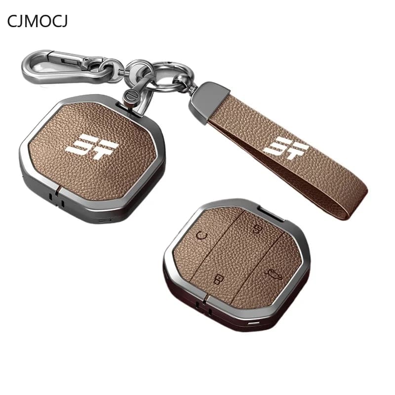 Premium Zinc Alloy Key Cover Case for Jetour Freedom / Traveller / Shanhai T2 / Shanhai T1 (2025) - Protective Key Fob Shell