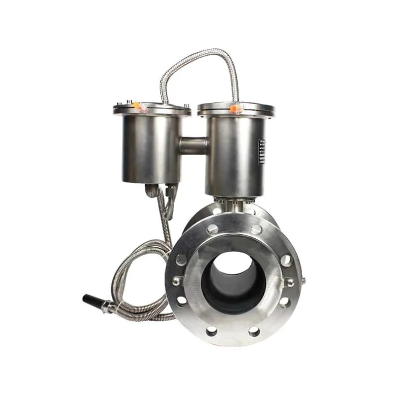 Stainless steel electromagnetic water meter High-precision industrial meter Flange interface Intelligent remote integrated