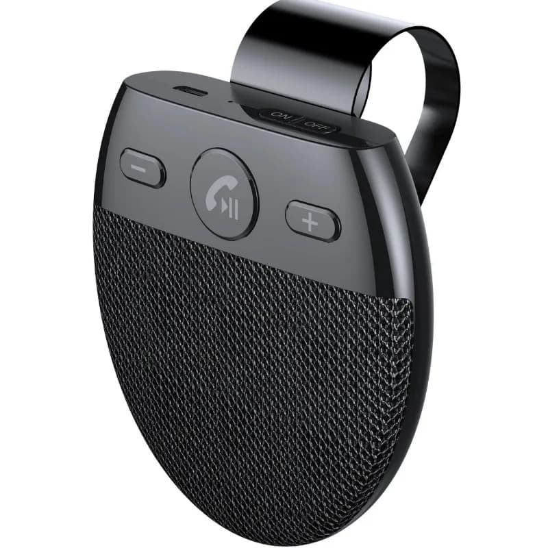 SP11 Sun‑Visor Car Bluetooth Handsfree Kit, Vehicle Bluetooth Speaker with Voice Prompt