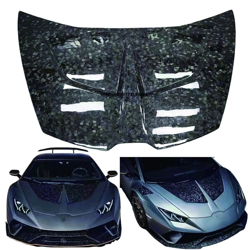 1016 Style Dry Carbon Fiber Hood for Huracan LP580/LP610/EVO - Forged Texture Factory Direct