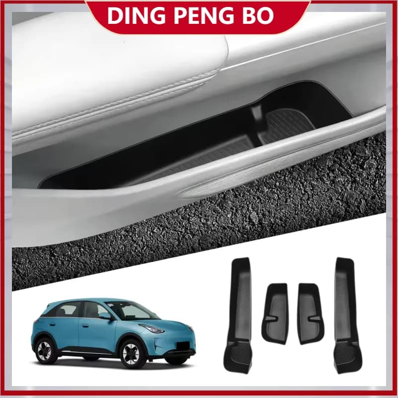 for Geely EX2 2024 2025 2026 Car Side Door Handle Storage Box Gate Slot Anti Dirty Storage Tidying Tray Interior Accessories