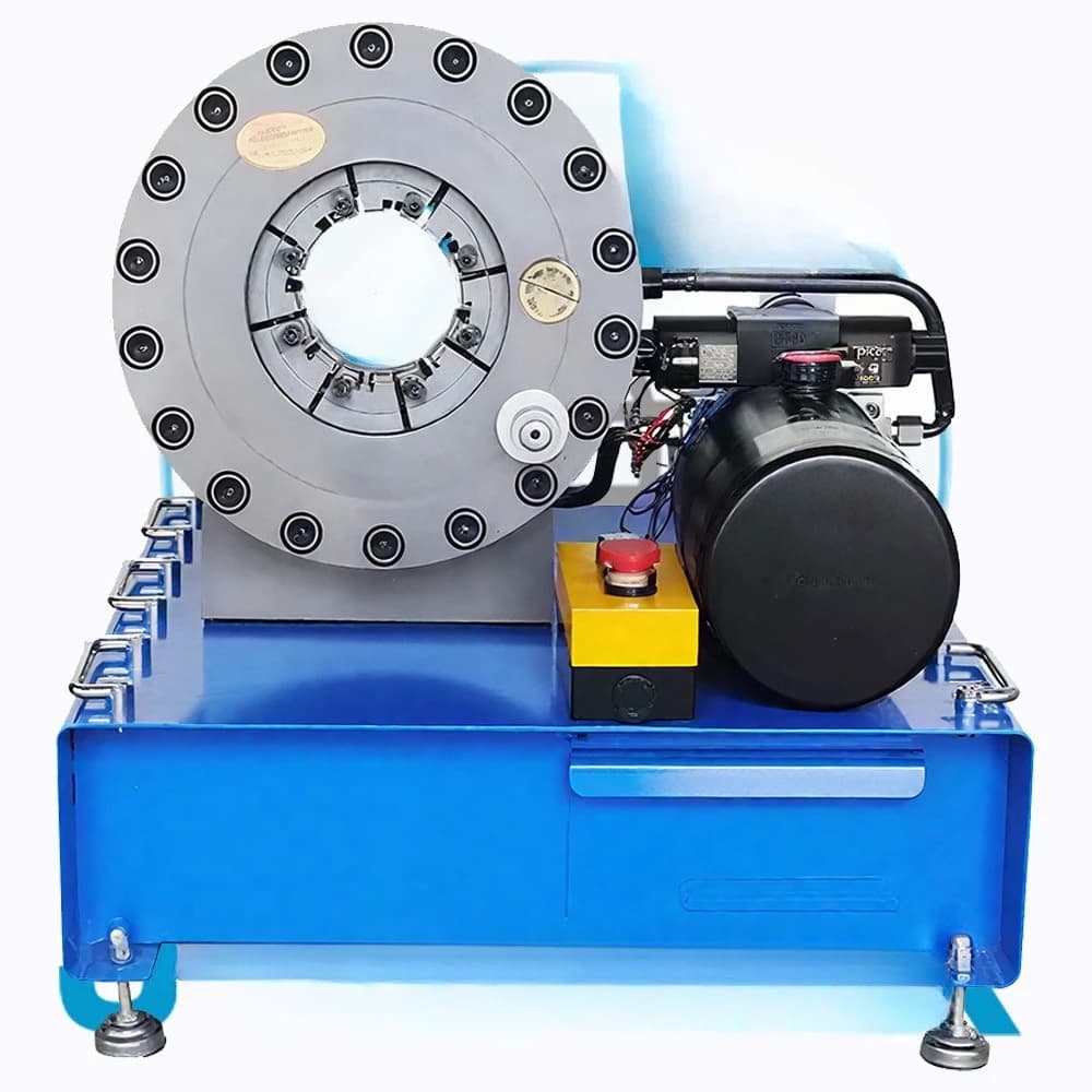 Hydraulic Portable Crimping Tool Battery Powered 12V/24V, Automatic Button-Controlled Machine, Ideal for up to 2 Inches.