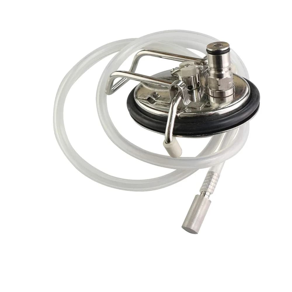 Cornelius Keg Carbonated Lid with  with SS Pressure Relief Valve for Corny Keg Soda Barrel