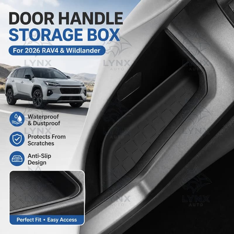 2026 Model For Toyota RAV4 and Wildlander Door Handle Storage Box Organizer Car Interior Accessories Modification Parts