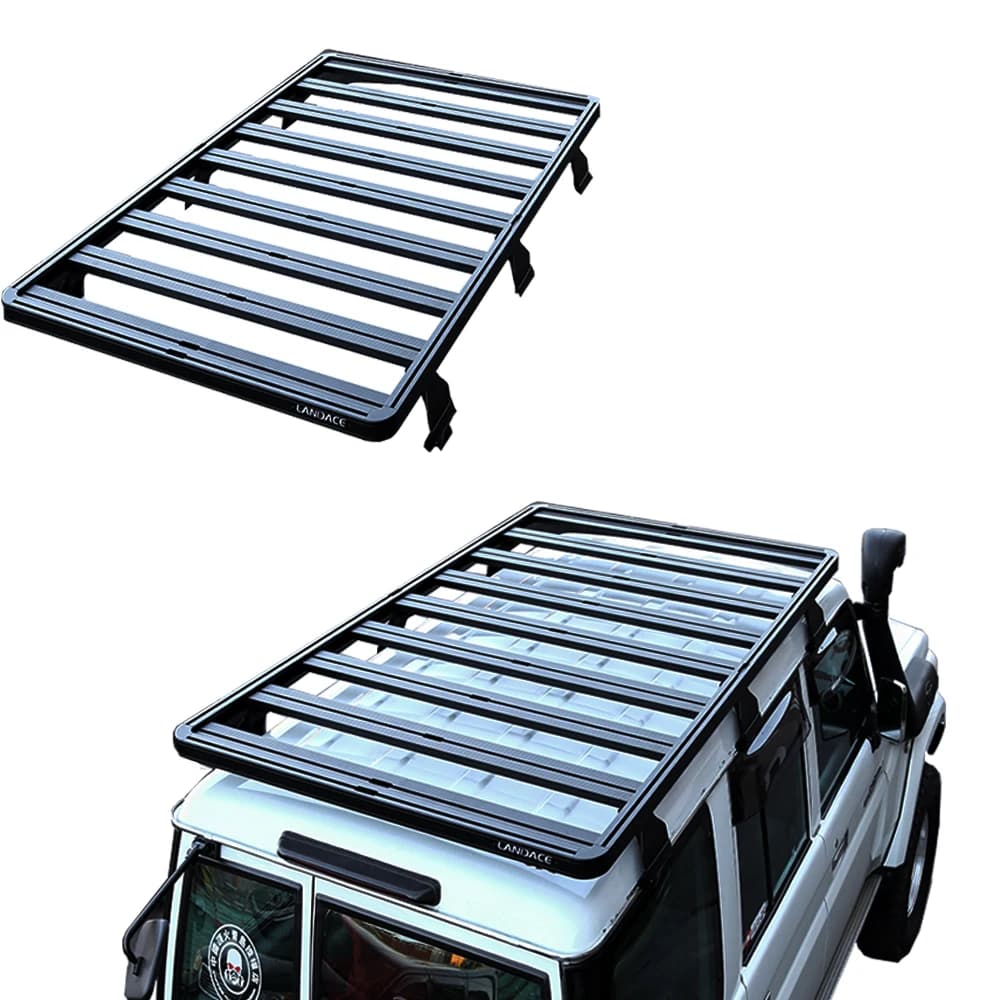 Wholesale Heavy Duty Aluminum Alloy LC76 Car Roof Racks Universal Offroad Roof Rack 4x4 With Sunroof