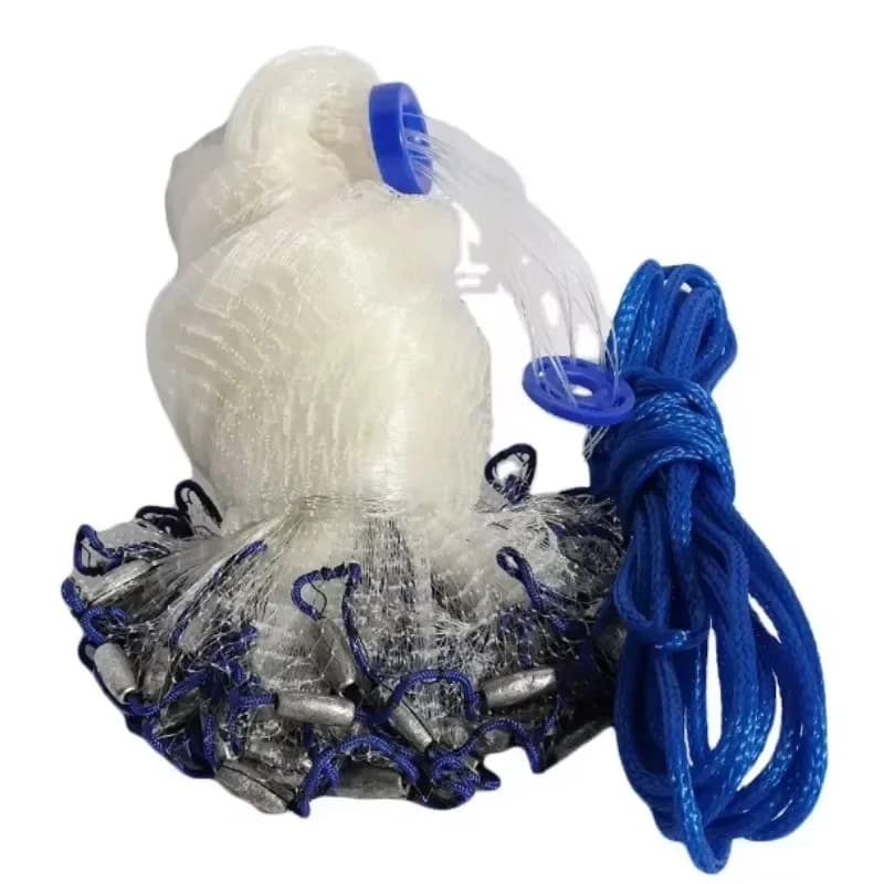 Fishing 5 '3/8 Mesh Monofilament Throwing Hand Cast Mesh Japanese Zinc Setter