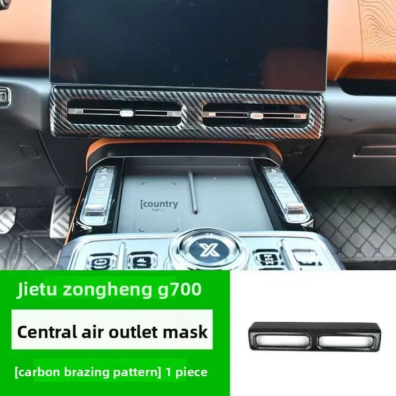 For Chery Jetour ZongHeng G700 2025 2026 Car Inner Center Air Outlet Frame Cover Decorative Accessories Parts