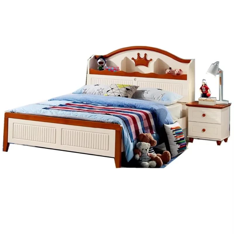 Children Bedroom Furniture Solid Wood Kids Bed