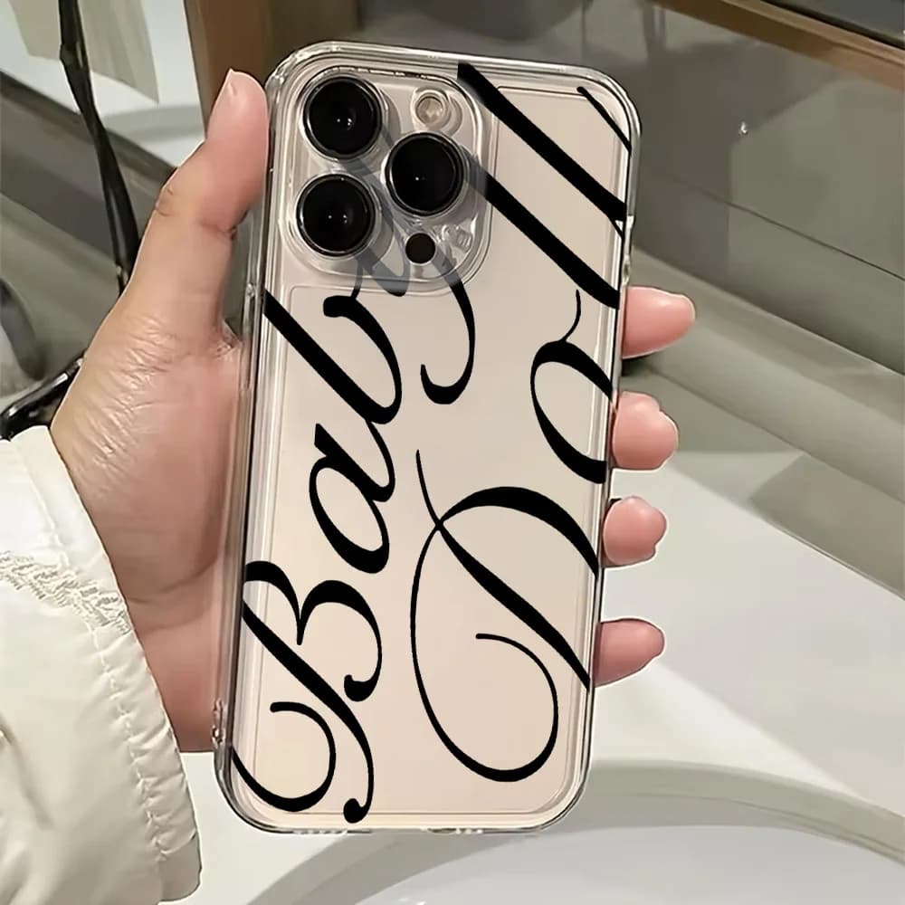 Stylish Baby Doll Phone Case For iPhone 17 16 15 11 12 14 13 Pro Max Mini X XS XR 7 8 Plus SE4 17E Shockproof Transparent Cover