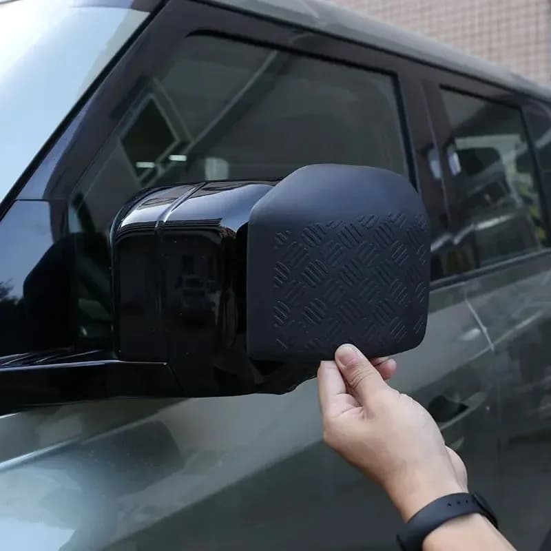 For Land Rover Defender 90 110 130 20-25 ABS Bright Black Car Side Car Rearview Mirror Cover Decorative Car Accessories