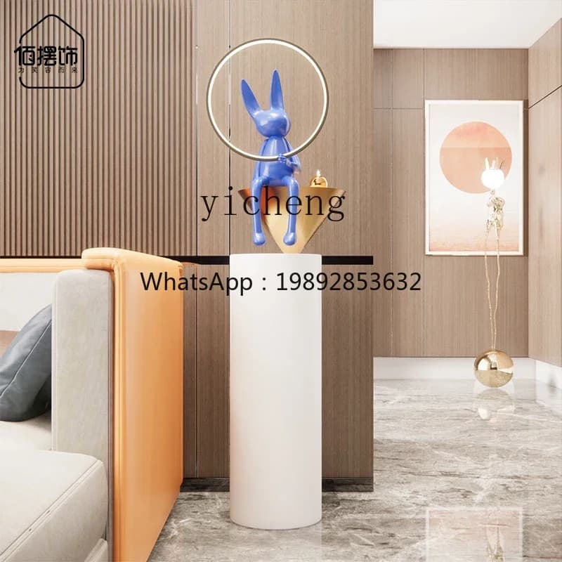 BJ flowing water ornament living room entrance villa office model room floor decoration