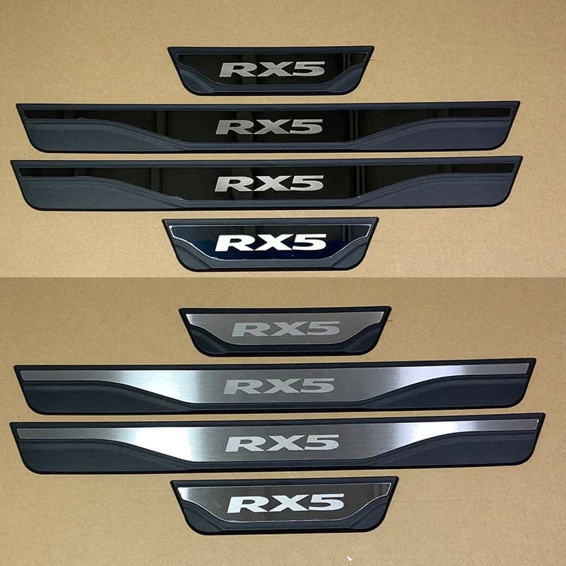 ABAIWAI For MG RX5 HS 2016 - 2025 2026 2027 Door Sill Plate Strips Stainless Steel Cover Car Stickers Interiors Auto Accessories