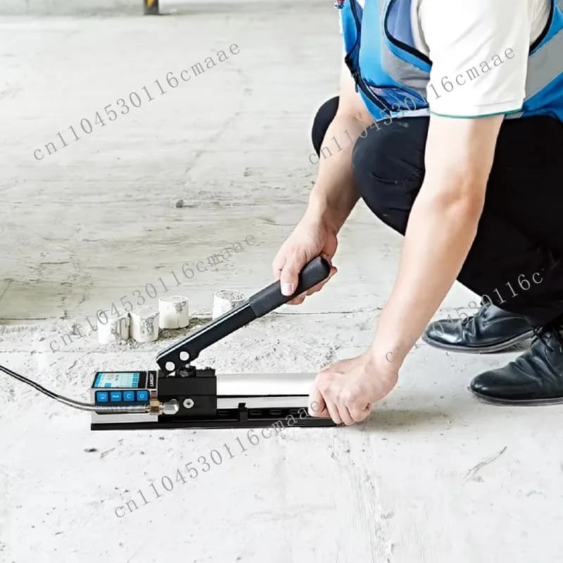 Concrete Coating Adhesion Tester, Digital Tensile Adhesion Tester 0-10kN Measuring Range 20mm Test Bench and Data Storage Device