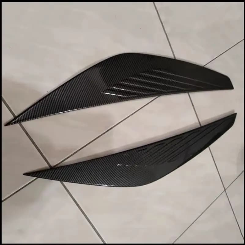 Car styling For Ford Escape 2017-2019 Kuga Vignale Headlight Eyelid Decorate Frame Cover Sticker Trim Auto Parts Accessories
