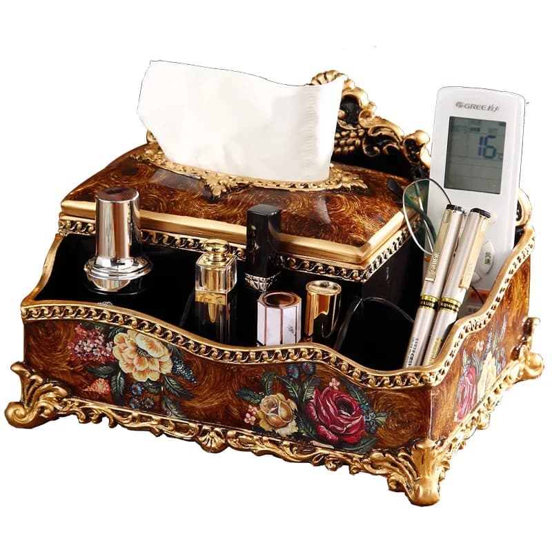Creative tissue box ornament living room dining table coffee table pumping carton practical decoration multi-functional storage