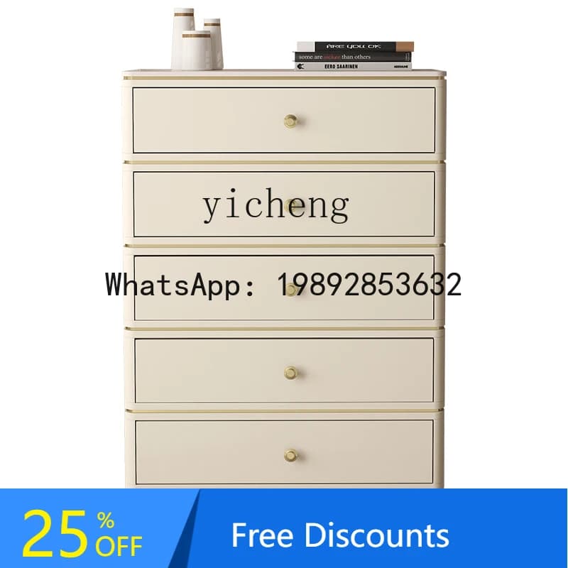 AA  light luxury chest of drawers solid wood bedroom  cabinet storage cabinet drawer cabinet locker