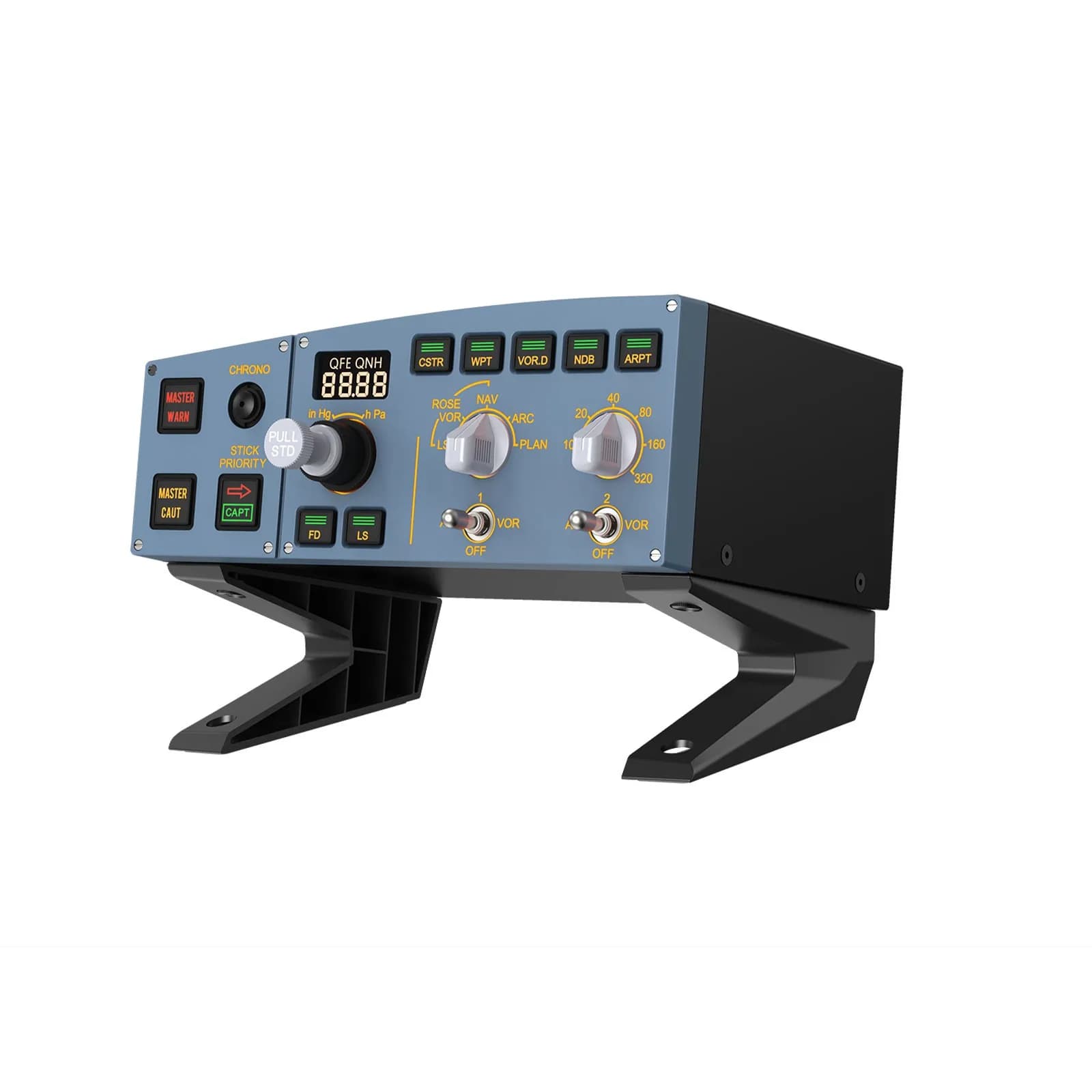 A320 EFIS CUBE with Dual-Color LCD Warning Panel and Plug-and-Play USB Connectivity