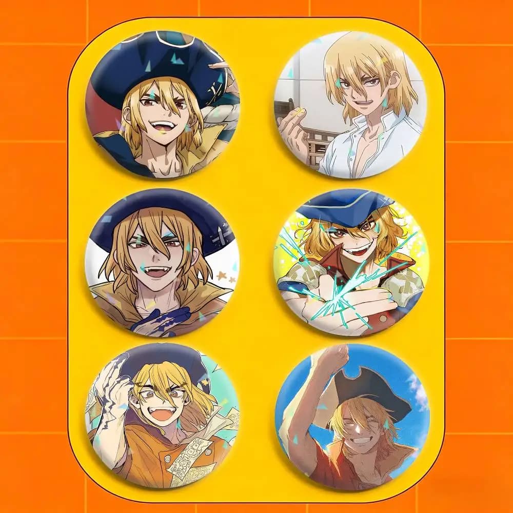R-Ryusui Nanami 32/44/58mm Handmade Pins Round Brooch Badge Backpacks Clothes Jewelry Gifts