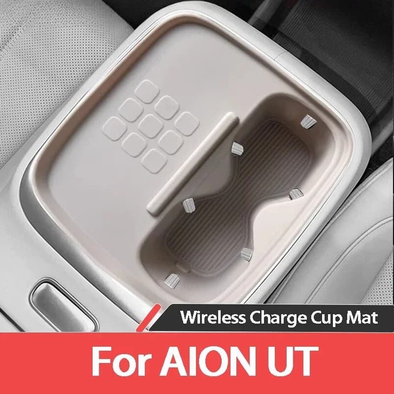 For Aion UT 2026 2025 Wireless Charger Silicone Mat Cup Pad Waterproof Anti Slip Protective Mat Car Interior Accessories