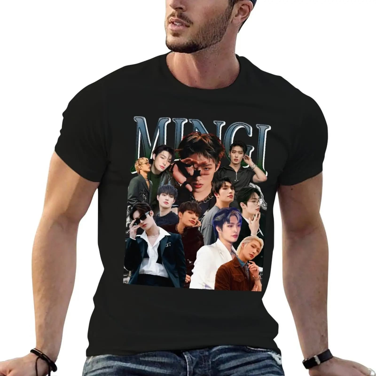 Mingi Vintage Edit T-Shirt anime t shirts oversized graphic tee men t shirts high quality