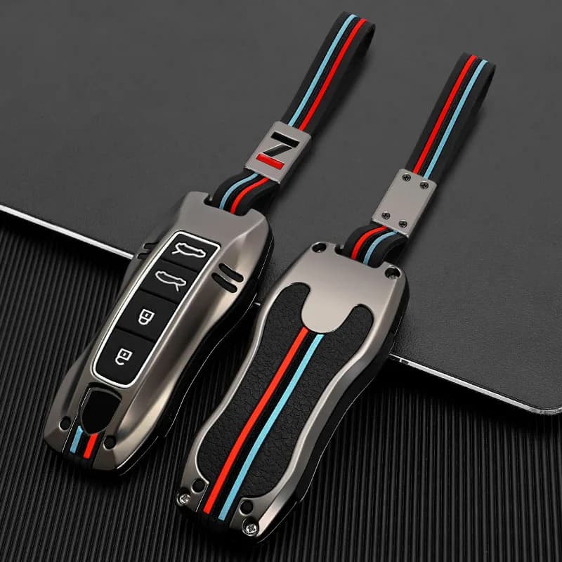 3/4 Buttons Zinc Alloy Car Key Case Cover Shell Fob For Porsche Panamera Spyder Carrera Macan Cayman Cayenne 911 970 981 991
