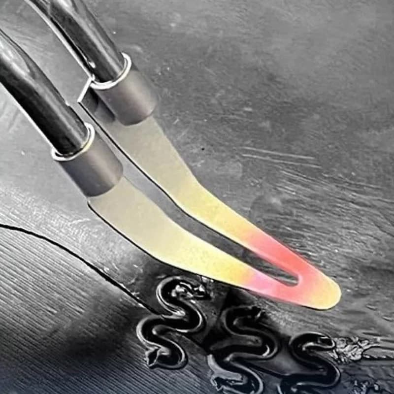 Flat Headed Plastic Welding Gun Accessories, Smoothing Device, Electric Soldering Iron, Car Bumper Repair Accessories Tools