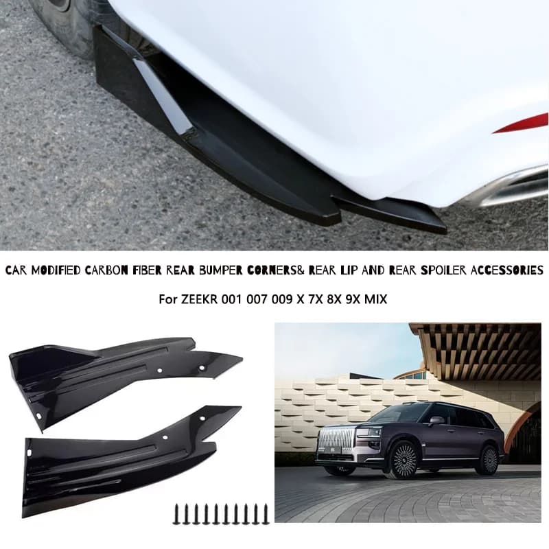 Rear Bumper Lip Diffuser Splitter Canard Protector Front For ZEEKR 001 007 009 X 7X 8X 9X MIX