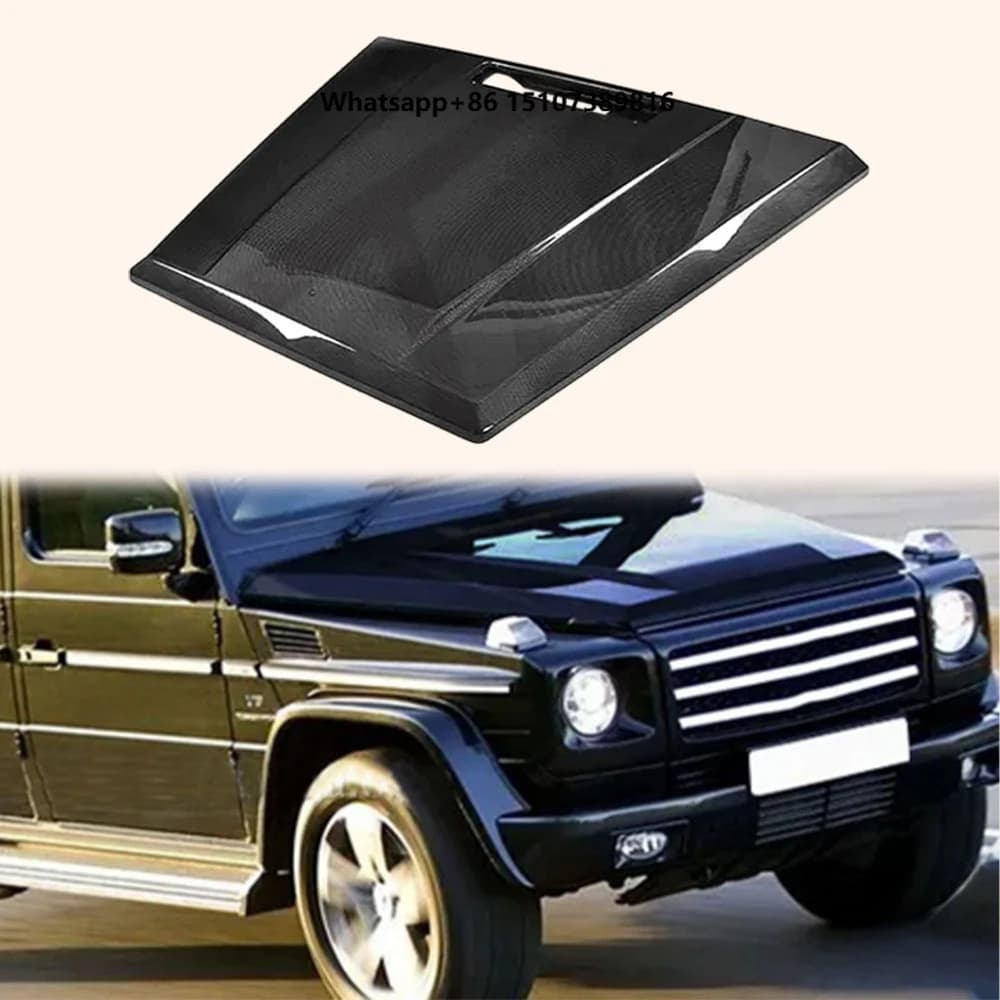 For G Class W463 04-17 Only Carbon Fiber AM Style Front Vented Cooling Hood