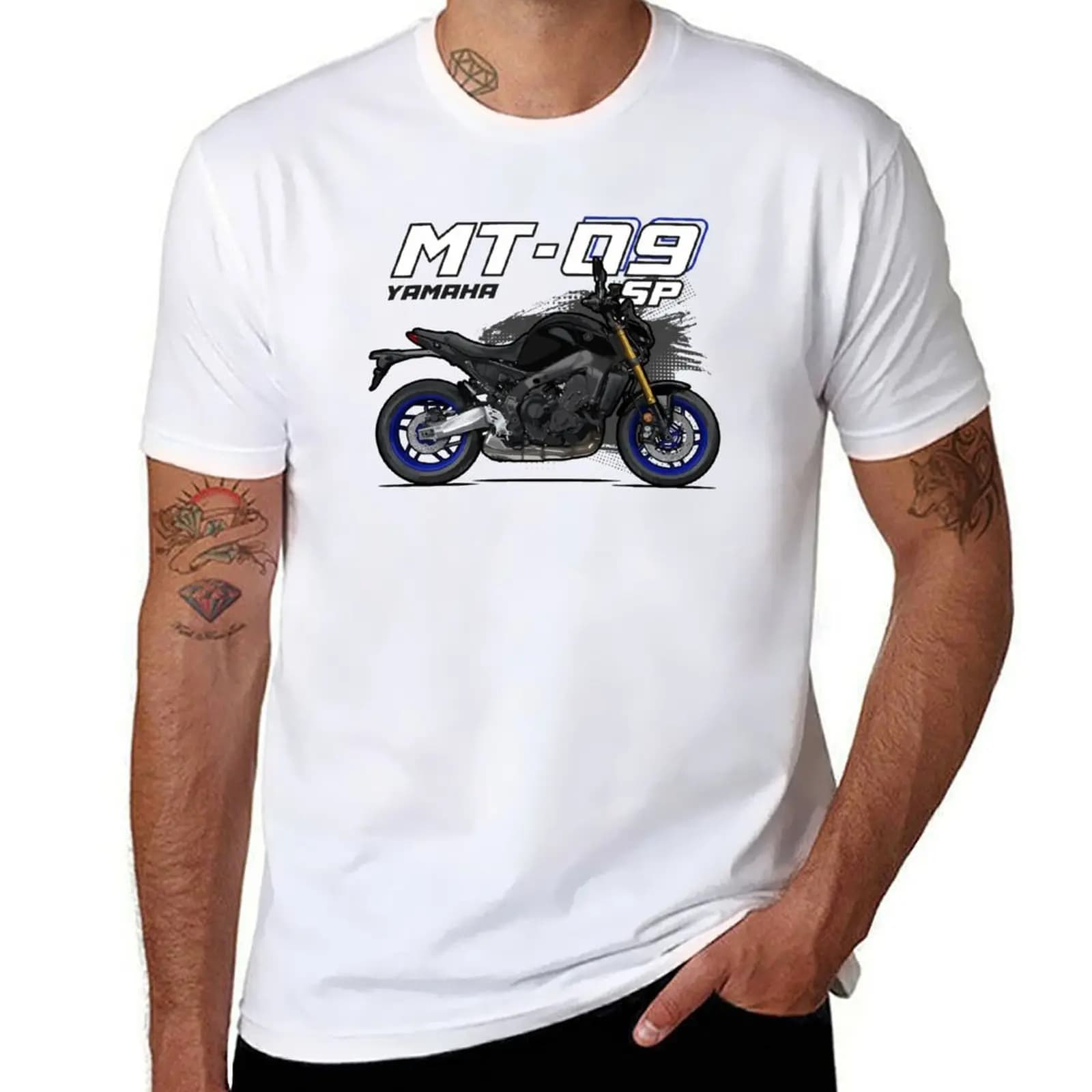 MT-09 SP 2021 T-Shirt boys whites oversized graphic tee new gifts and t-shirts Men's cotton t-shirt