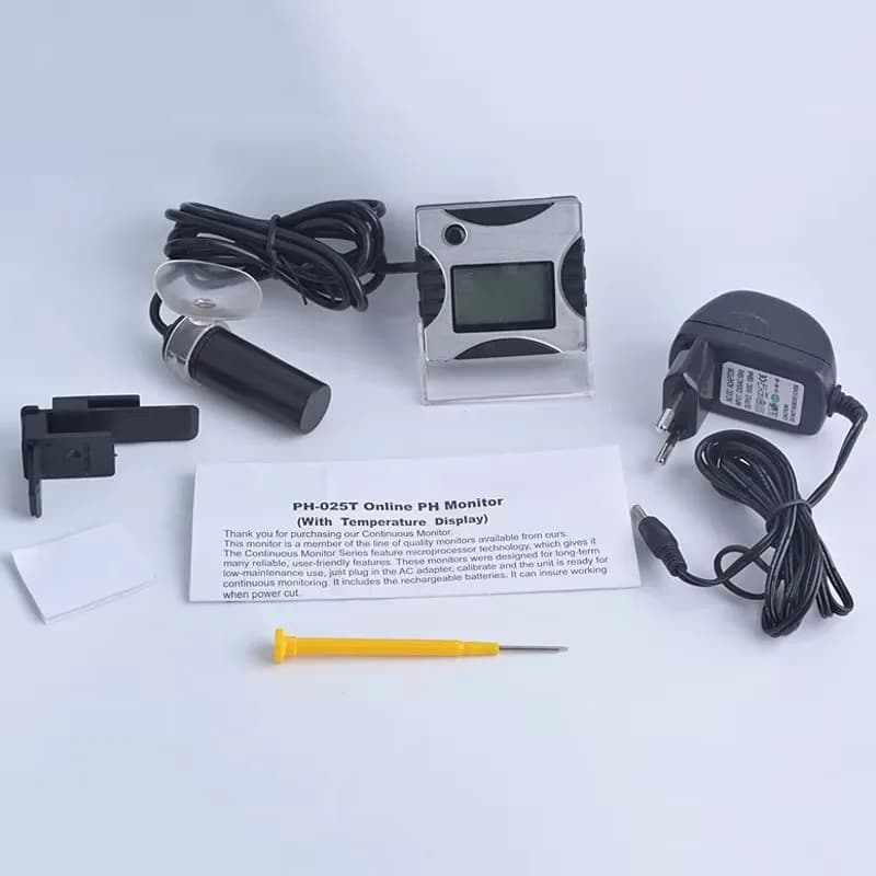 Aquarium pH meter Aquarium controller Online pH and temperature monitor