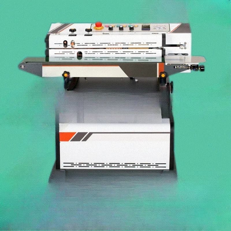 Continuous air extraction vacuum packaging machine, vacuum sealing machine.