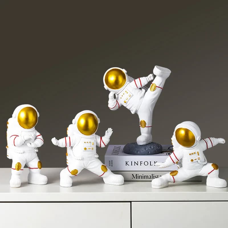 Astronaut Statues, Astronaut Sculptures, Desktop Home Decoration, Moon Landing Astronauts, Exquisite Decoration, Model Gifts
