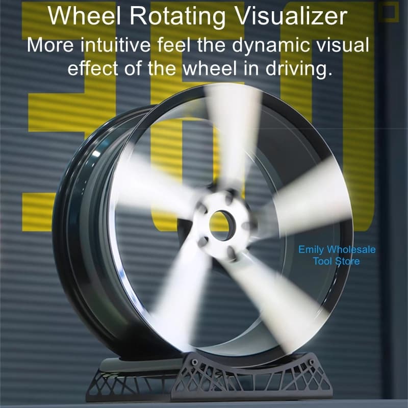 Car Wheel Rotating Display Stand360 Degree Rotating Wheel Display StandAdjustable Size Wheel Rim Display Stand