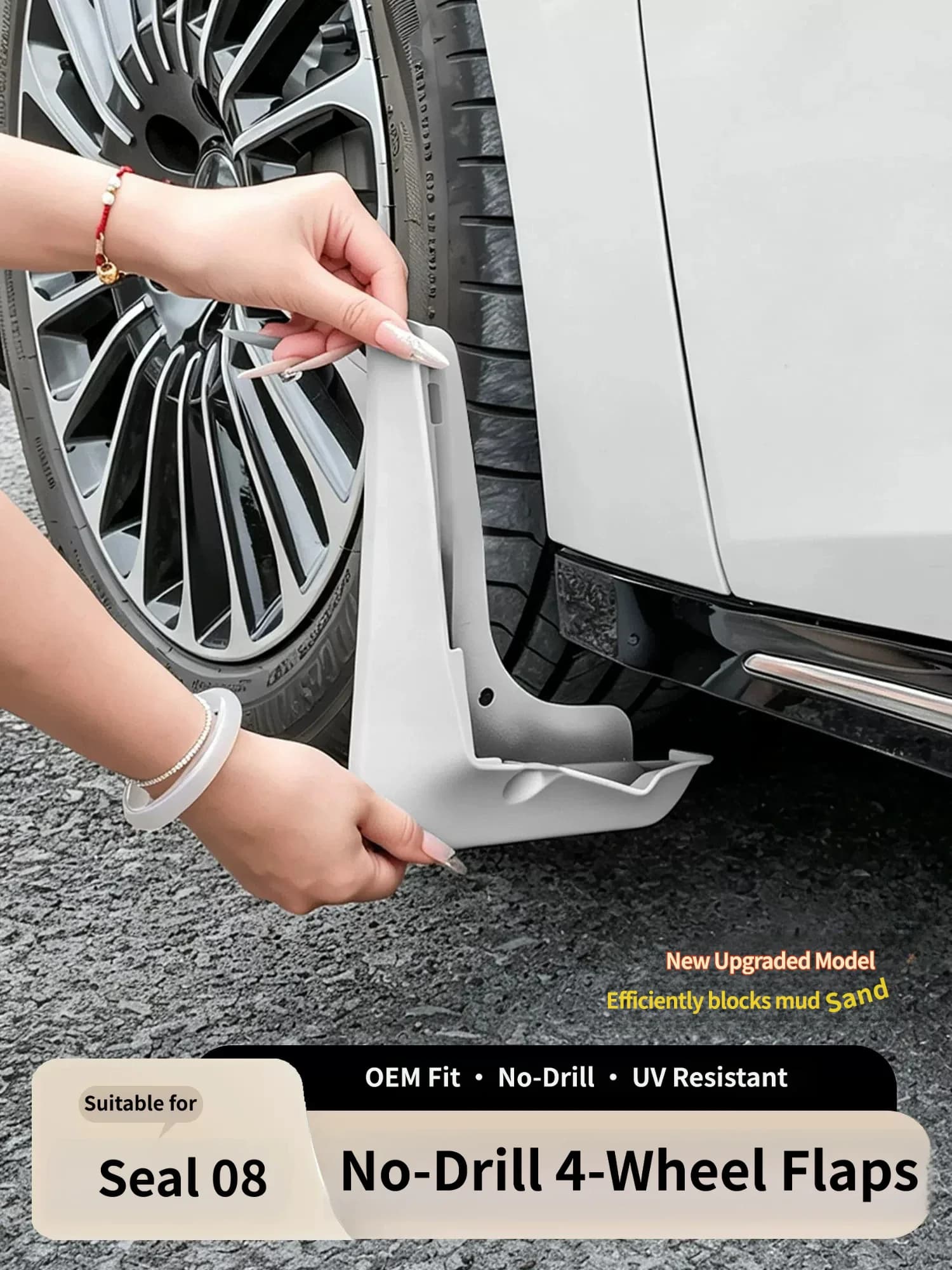 For BYD SEAL 08 2026 2027 Mud Flaps Front Rear Wheel Splash Guards ABS Anti-Mud Stone Protector Exterior Modified Accessories