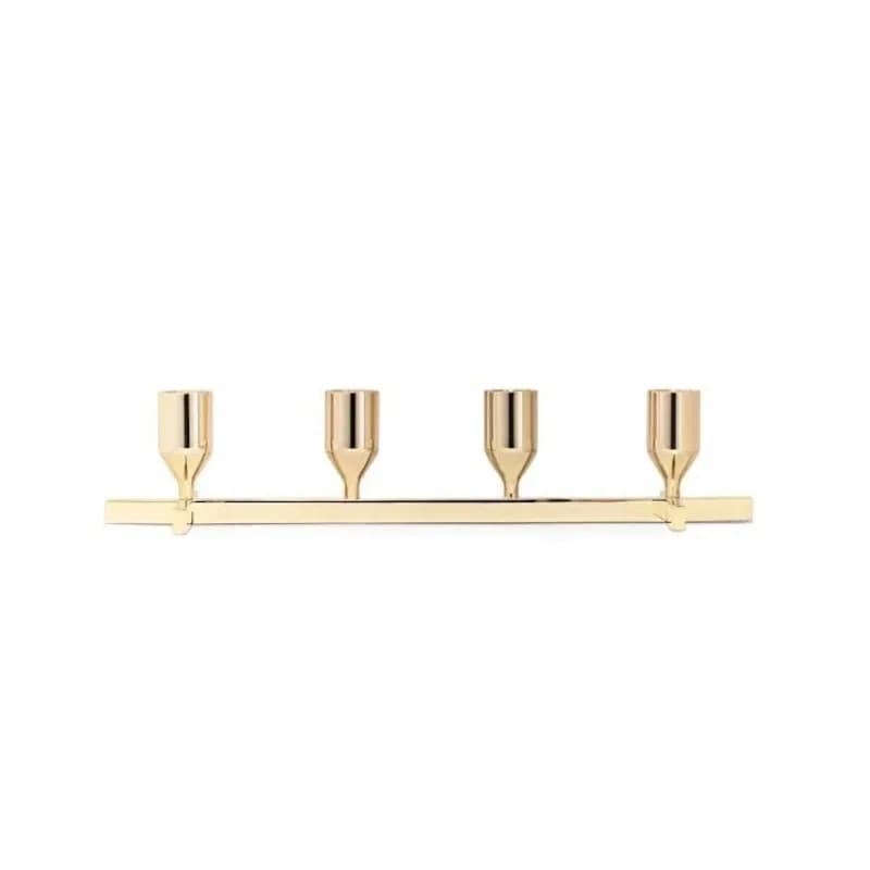 Nordic light luxury gold candle holder home living room bedroom study tabletop ornament