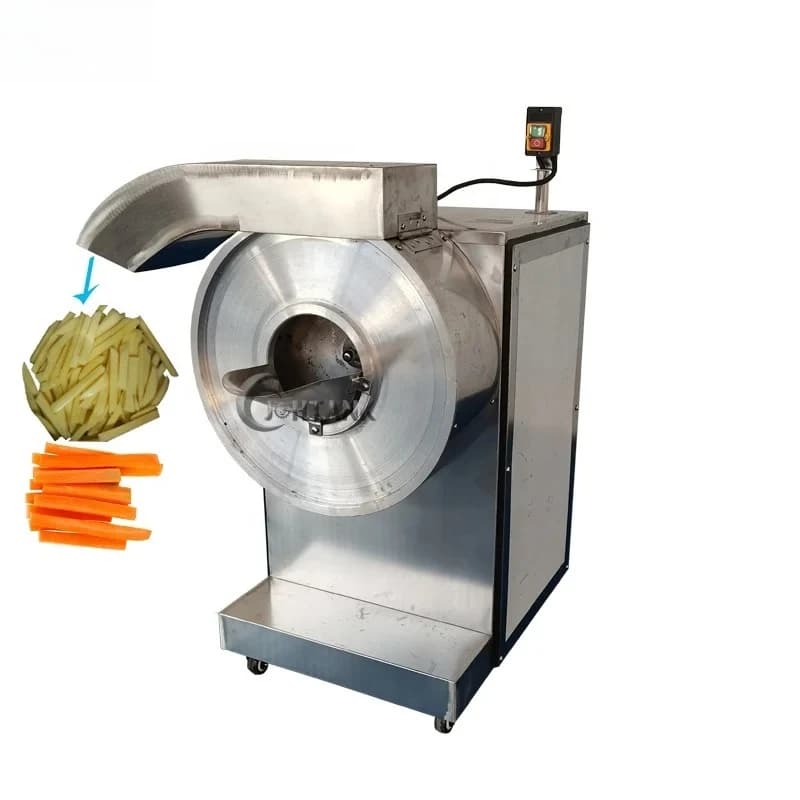 Electric Vegetable Cutter Slicer For Cassava Sweet Potato Chips French Fries Powerful Motor Core Cutting Machine Price