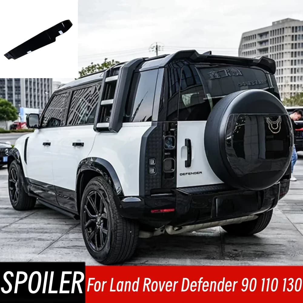 For Land Rover Defender 90 110 130 2019-2026 Rear Roof Trunk Lid Lip Spoiler Wings Car Sport Styling Exterior Tuning Accessories
