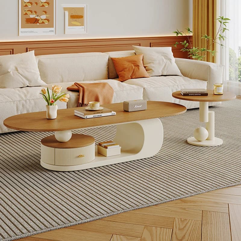 Storage Luxury Coffee Table Modern Living Room Designer Organizer Standing Moving Side Table Writing Meubles Home Furniture