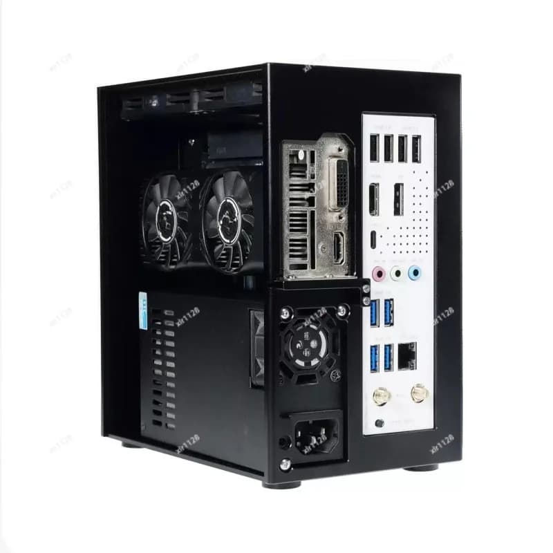 4.3L Mini ITX Computer Case V4 Version Half Height Graphics Card Chassis Support RTX4060