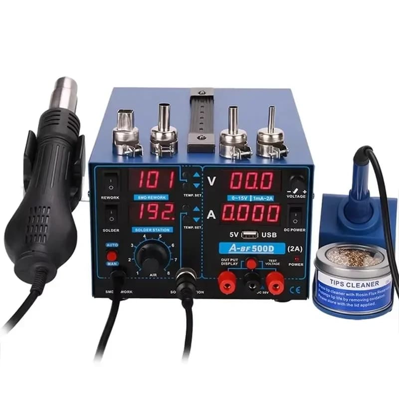 A-BF Rework Digital Soldering Station Upgrade SMD 3-IN-1 Mobile PCB Repair Hot Air Welding Station Power Supply Soldering