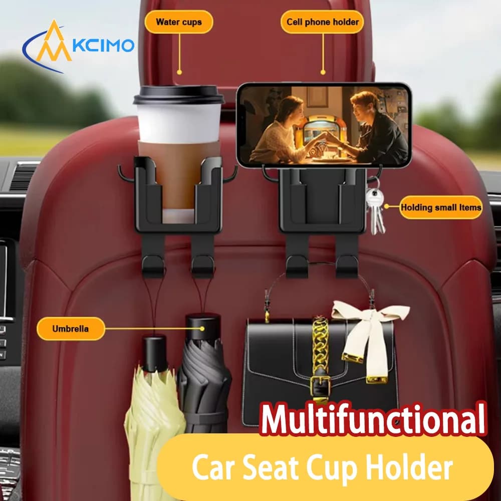 Car Seats Cup Holder Hanging Mount Organizer Kcimo Multifunctional Auto Hook Storage Phone Holder Interior Accessories
