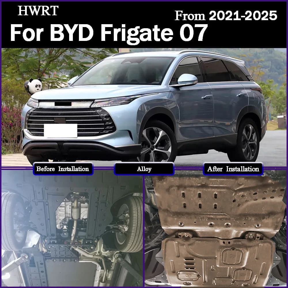 Engine Chassis Guard Cover Protector Plastic Magnesium Alloy Accessories For BYD Frigate 07‌‌ 2021-2025 110KM 100KM 112KM