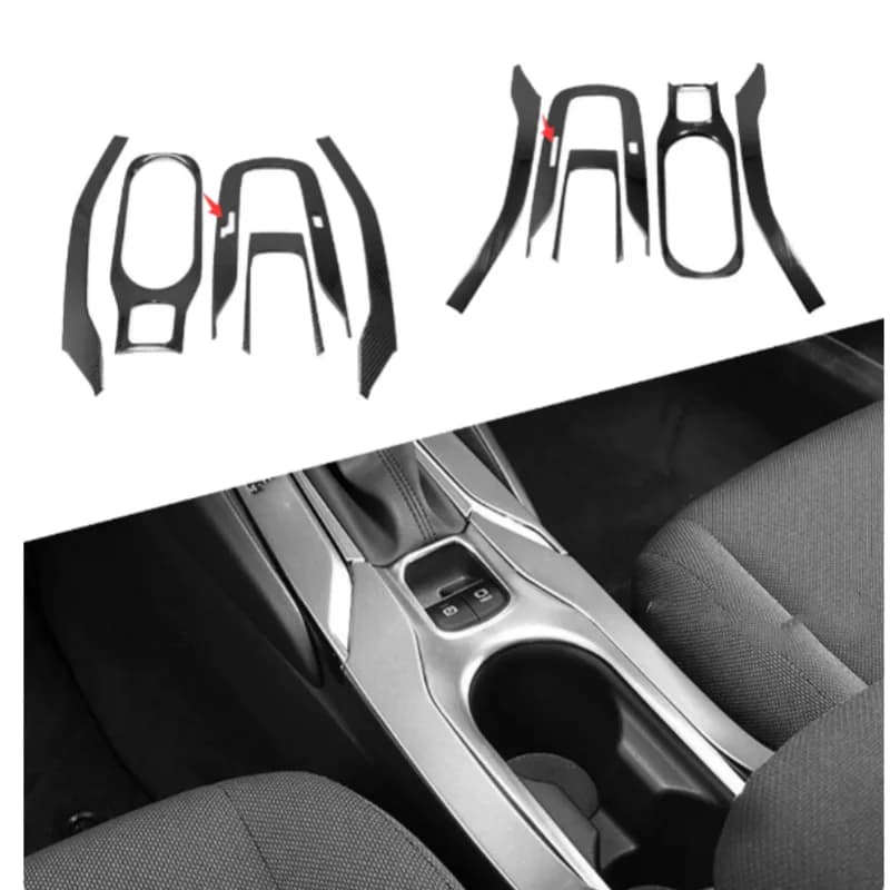 Stainless steel Gear Shift Box Water Cup Holder Cover Trim Car Accessories Interior Decoration For Toyota E210 2019 -2022