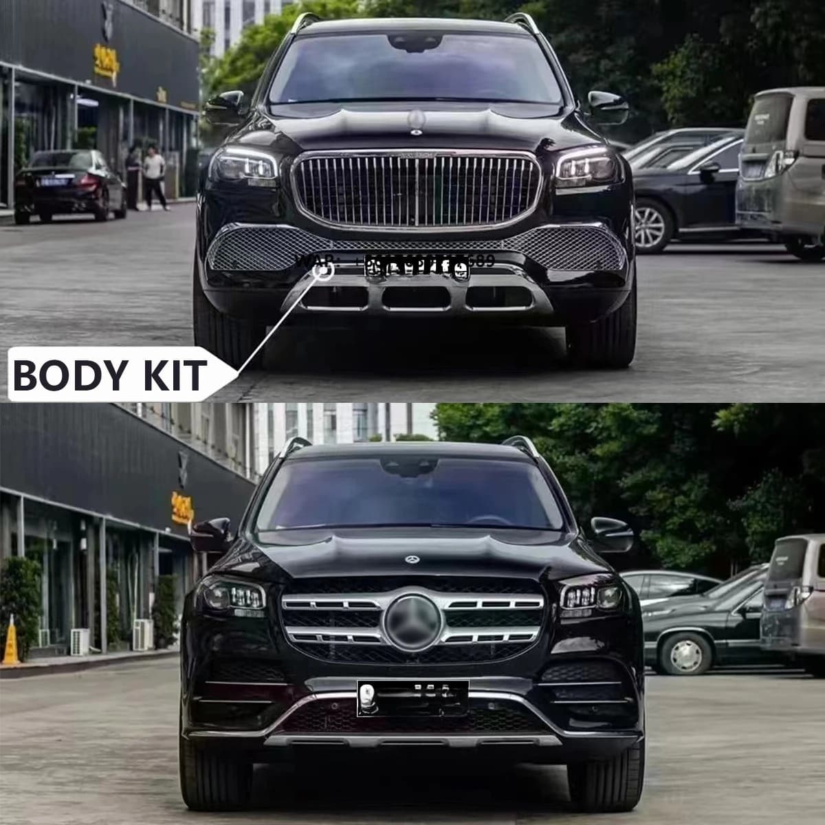 High Quality Bumpers Body Kit for  BENZ GLS Class X167 2020-2023 Modified to Style.