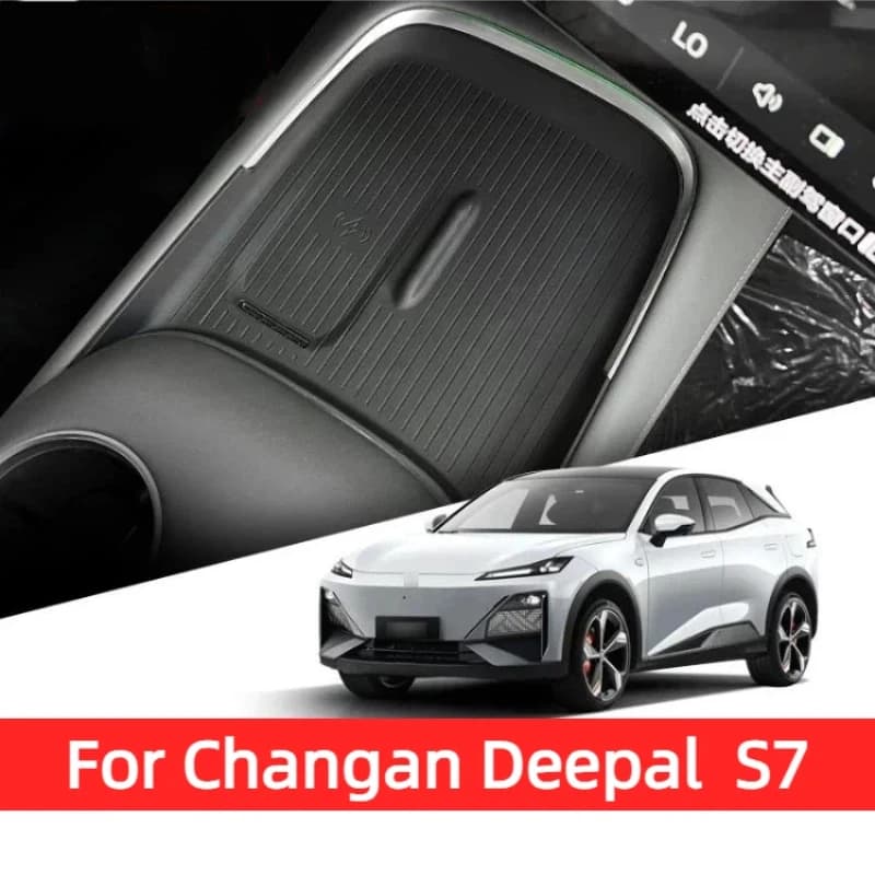 For Changan Deepal  S7 Car Styling Central Control Wireless Charging Silicone Pad Central Storage Dustproof Mat Acccessories