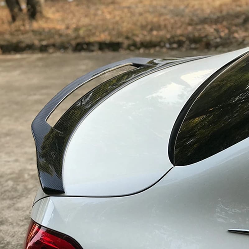 2013-2022 FRP Forged carbon FOR Mercedes-Benz C-Class W205 4Door sedan GT Style Carbon Fiber Rear Spoiler Trunk Wing