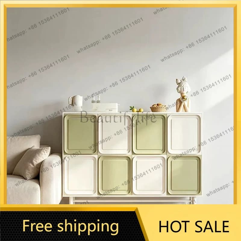 XX. Modern simple dining side cabinet living room multi-functional storage light luxury entrance cabinet