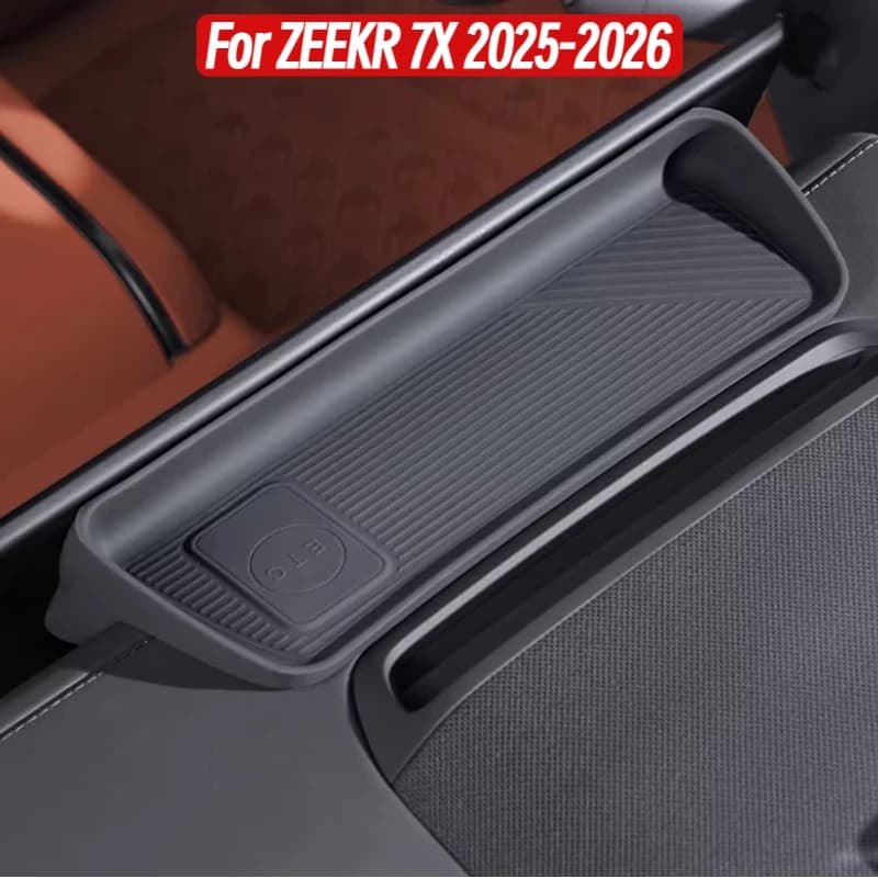 For ZEEKR 7X 2025-2026 Silicone Instrument Panel Storage Box Screen Rear Organizer Tray Car Interior Accessories