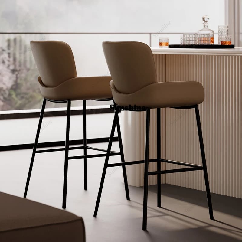 Backrest Personalized Bar Stools American Island Unique Italian Ancient Sturdy Bar Stools Designer Vanity Muebles Home Furniture